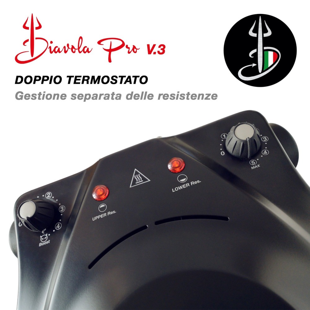 Diavola Pro V3.0 Electric Pizza Oven – 500°C in 20 min, Made in Italy