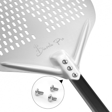 Removable Aluminum Pizza Peel Asolata Forata 35x40x71 cm