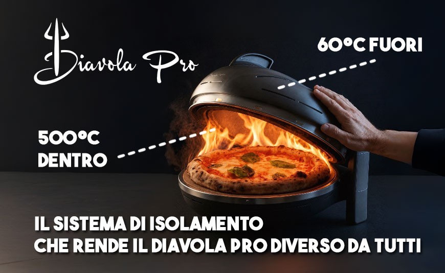 500°C wewnątrz, 60°C na zewnątrz: system izolacji, który wyróżnia Diavolę Pro spośród wszystkich innych